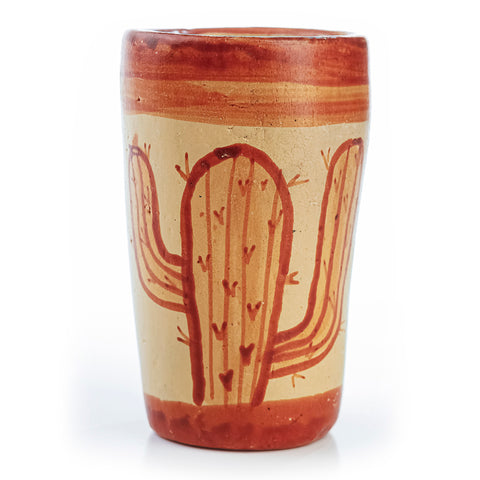 Terracotta Shot Glasses - Set of 4 - 2 Oz (Mexican Icons) - MEXTEQUIL