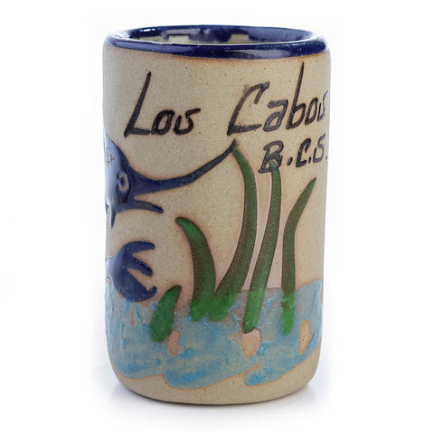Vasos tequileros de cerámica alta temperatura - Set de 4 - 60 mL - Colección Playa - Los Cabos