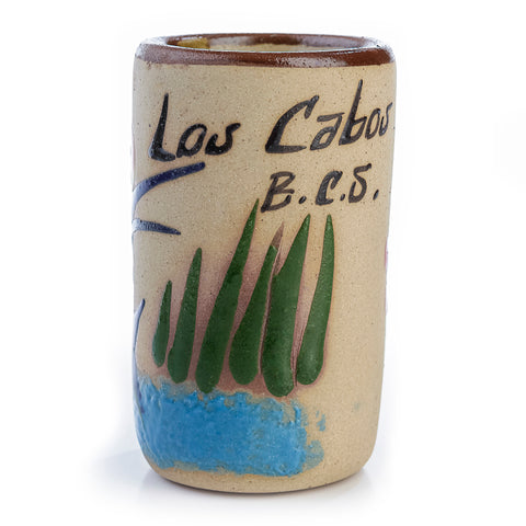 Vasos tequileros de cerámica alta temperatura - Set de 4 - 60 mL - Colección Playa - Los Cabos