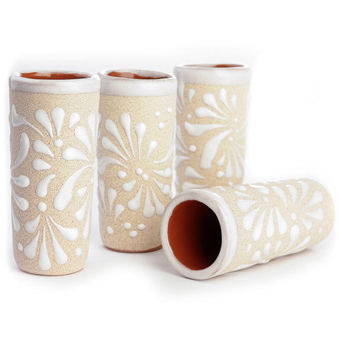 Arena Wedding Favor Shot Glasses – 2 oz Textured Ceramic for a Celebratory Toast – Unique, Elegant Party Favors for Guests at Receptions, Events & Rehearsal Dinners - MEXTEQUIL
