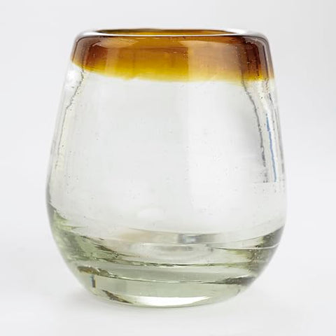 Hand-Blown Glass Barrel Tequila Shot Glasses – Artisan Mexican Barware | Set of 4 - MEXTEQUIL