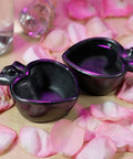 MEXTEQUIL - Tequila Shot Glasses - Set of 4 Oaxaca Black Clay Mexican Shot Glasses - 2 Oz (Mezcal Love) - MEXTEQUIL