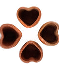Set of 4 Red Clay Tequila Shot Glasses from Oaxaca - MEXTEQUIL