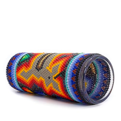 Huichol Wixárika Beaded Tequila Shot Glass – Chaquira Folk Art - MEXTEQUIL