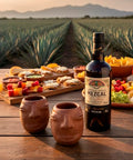Set of 4 Red Clay Tequila Shot Glasses from Oaxaca - MEXTEQUIL