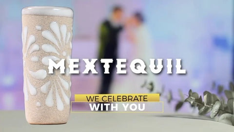 Handcrafted Floral Ceramic Tequila Shot Glasses – Traditional Mexican Design | Set of 4 - MEXTEQUIL