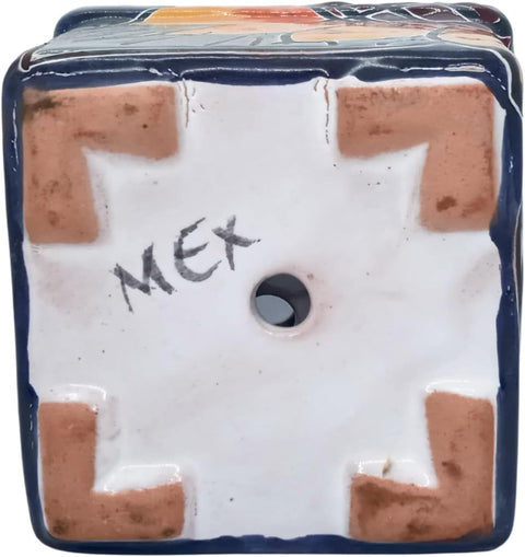 Authentic Talavera Hand-Painted Mexican Ceramic Sunflower Pots Set of 3