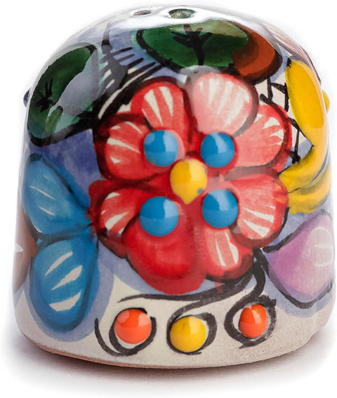 Talavera Tequila Shot Glasses with Tray & Salt Shaker (Set of 2) - Hand-Painted Authentic Mexican Gift Set (Puebla)