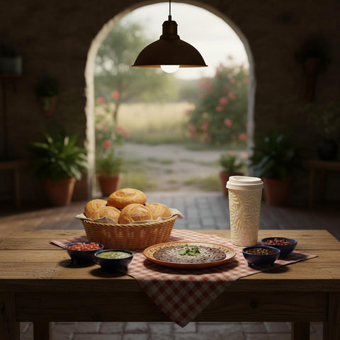 Handcrafted Talavera Ceramic Travel Mug with Silicone Lid, 16 oz, 6.5 Inch Tall, Mexican Embossed Pottery Coffee Tumbler – Artisan Texture & Relief Design (Desert Cream)