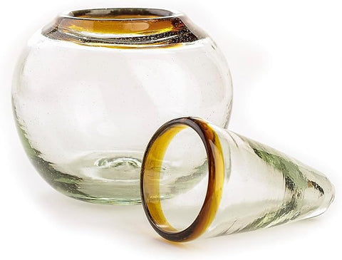 Authentic Mexican Handcrafted Tequila Shot Glass Set, 2 Oz, Lead-Free