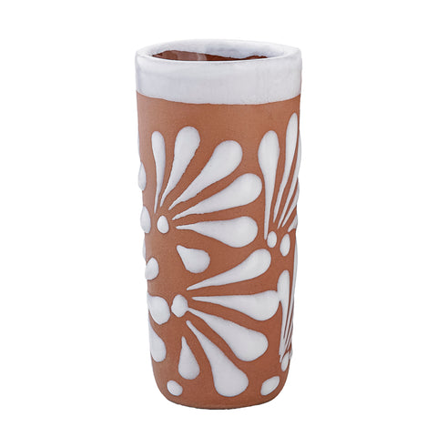 Handcrafted Floral Ceramic Tequila Shot Glasses – Traditional Mexican Design | Set of 4 - MEXTEQUIL
