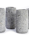 MEXTEQUIL Volcanic Basalt Rock Shot Glasses - Set of 4, 1.5oz, Eco-Friendly