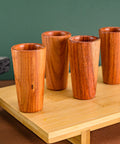 Wooden Shot Glasses - Set of 4 - 1.5 Oz (Granadillo) - MEXTEQUIL: MEXICRAFT IMPORTS LLC