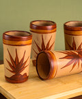 Terracotta Shot Glasses - Set of 4 - 2 Oz (Agave) - MEXTEQUIL: MEXICRAFT IMPORTS LLC