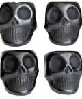 Black Clay Mexican Shot Glasses - Set of 4 - 2 Oz (Skull) - MEXTEQUIL: MEXICRAFT IMPORTS LLC