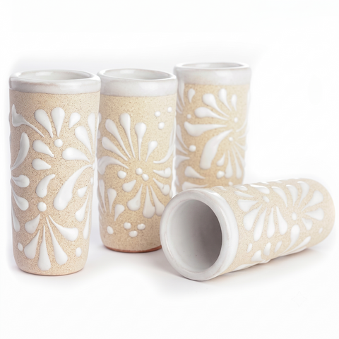 Memorable Wedding Favors: Arena Textured Ceramic Shot Glasses