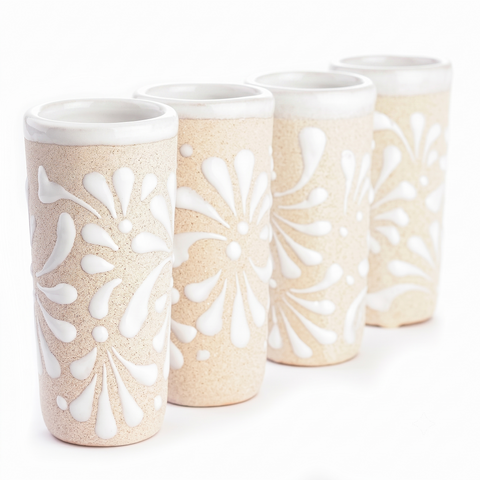 Memorable Wedding Favors: Arena Textured Ceramic Shot Glasses