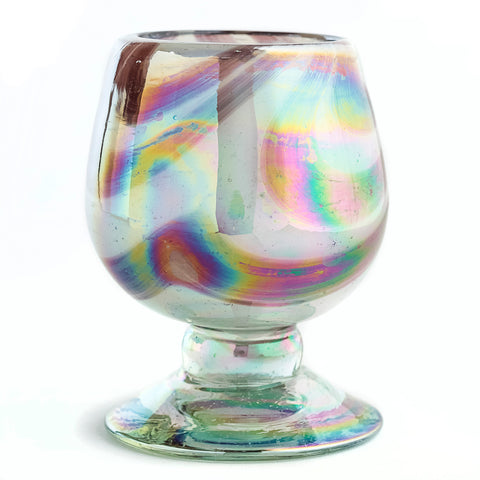 Mini Glass Snifters Hand Blown Shot Glasses - Set of 4 - 2 oz (Mystic Orchid) - MEXTEQUIL: MEXICRAFT IMPORTS LLC