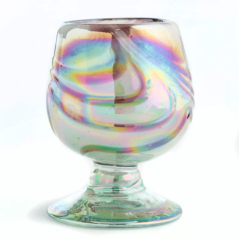 Mini Glass Snifters Hand Blown Shot Glasses - Set of 4 - 2 oz (Mystic Orchid) - MEXTEQUIL: MEXICRAFT IMPORTS LLC