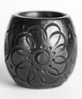 Black Clay Mexican Shot Glasses - Set of 4 - 2 Oz (Barrel) - MEXTEQUIL: MEXICRAFT IMPORTS LLC