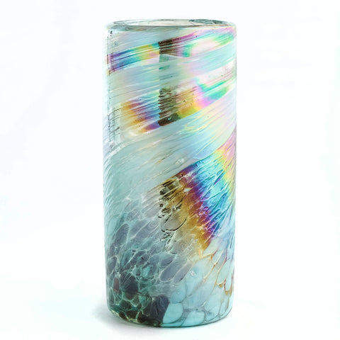 Hand Blown Shot Glasses - Set of 4 - 2 Oz (Aurora Borealis) - MEXTEQUIL: MEXICRAFT IMPORTS LLC