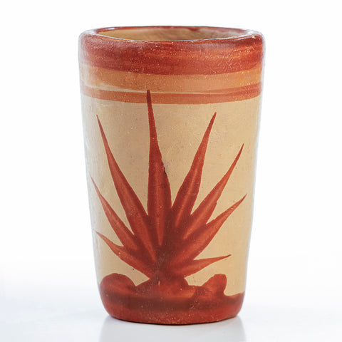 Vasos tequileros de Barro Canelo - Tonala -Set de 4 - 60 mL - Iconos Mexicanos