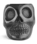 Black Clay Mexican Shot Glasses - Set of 4 - 2 Oz (Skull) - MEXTEQUIL: MEXICRAFT IMPORTS LLC