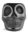 Black Clay Mexican Shot Glasses - Set of 4 - 2 Oz (Skull) - MEXTEQUIL: MEXICRAFT IMPORTS LLC