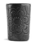 Black Clay Mexican Shot Glasses - Set of 4 - 2 Oz (Square) - MEXTEQUIL: MEXICRAFT IMPORTS LLC