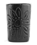 Black Clay Mexican Shot Glasses - Set of 4 - 2 Oz (Square) - MEXTEQUIL: MEXICRAFT IMPORTS LLC