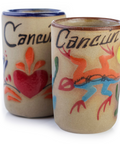Ceramic Tequila Shot Glasses - Set of 4 - 2 Oz - Beach Collection (Cancun) - MEXTEQUIL