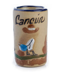 Ceramic Tequila Shot Glasses - Set of 4 - 2 Oz - Beach Collection (Cancun) - MEXTEQUIL