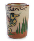 Ceramic Tequila Shot Glasses - Set of 4 - 2 Oz - Beach Collection (Cancun) - MEXTEQUIL