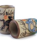 Ceramic Tequila Shot Glasses - Set of 4 - 2 Oz - Beach Collection (Puerto Vallarta) - MEXTEQUIL