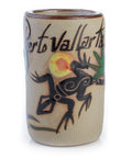 Ceramic Tequila Shot Glasses - Set of 4 - 2 Oz - Beach Collection (Puerto Vallarta) - MEXTEQUIL