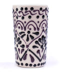 Talavera Shot Glasses - Set of 4 - 2 Oz (Black Lace) - MEXTEQUIL: MEXICRAFT IMPORTS LLC