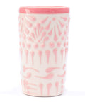 Talavera Shot Glasses - Set of 4 - 2 Oz (Pink Lace) - MEXTEQUIL: MEXICRAFT IMPORTS LLC