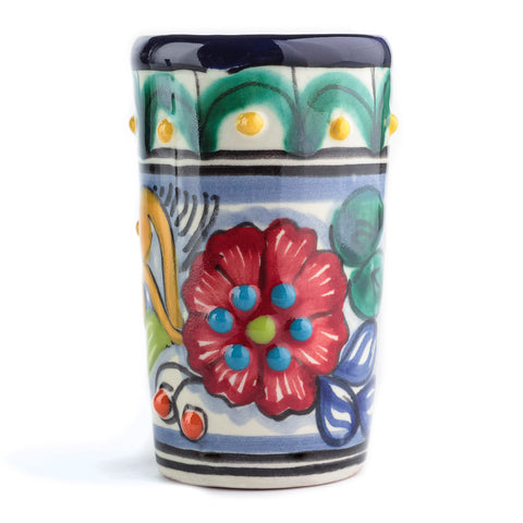 Talavera Shot Glasses - Set of 4 - 2 Oz (Puebla) - MEXTEQUIL: MEXICRAFT IMPORTS LLC