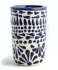 Talavera Shot Glasses - Set of 4 - 2 Oz (Blue Lace) - MEXTEQUIL: MEXICRAFT IMPORTS LLC