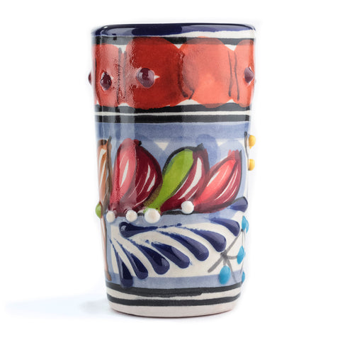 Talavera Shot Glasses - Set of 4 - 2 Oz (Puebla) - MEXTEQUIL: MEXICRAFT IMPORTS LLC