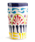 Talavera Shot Glasses - Set of 4 - 2 Oz (Colors Lace) - MEXTEQUIL: MEXICRAFT IMPORTS LLC