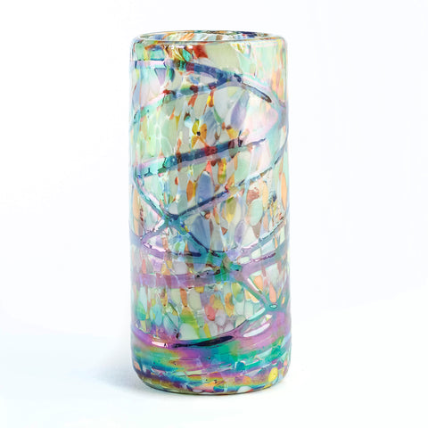 Hand Blown Shot Glasses - Set of 4 - 2 Oz (Tropical Breeze) - MEXTEQUIL: MEXICRAFT IMPORTS LLC