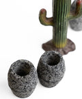 Stone Shot Glasses - Set of 4 - 1.5 Oz (Barrel) - MEXTEQUIL: MEXICRAFT IMPORTS LLC