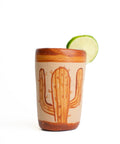 Terracotta Shot Glasses - Set of 4 - 2 Oz (Mexican Icons) - MEXTEQUIL: MEXICRAFT IMPORTS LLC