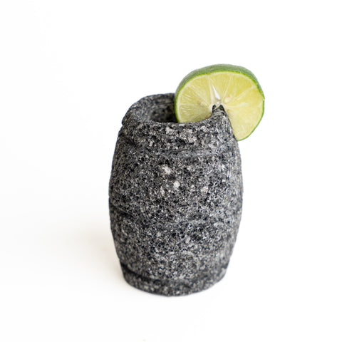 Stone Shot Glasses - Set of 4 - 1.5 Oz (Barrel) - MEXTEQUIL: MEXICRAFT IMPORTS LLC