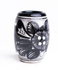 Talavera Shot Glasses - Set of 4 - 2 Oz (Black Barrel) - MEXTEQUIL: MEXICRAFT IMPORTS LLC