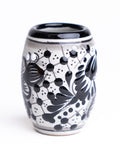 Talavera Shot Glasses - Set of 4 - 2 Oz (Black Barrel) - MEXTEQUIL: MEXICRAFT IMPORTS LLC