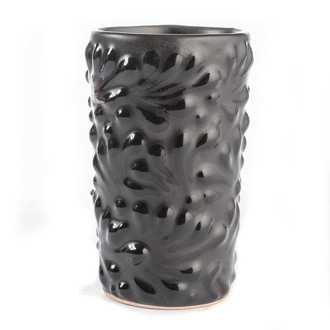 Ceramic Shot Glasses - Set of 4 - 2 Oz (Black Shadow) - MEXTEQUIL