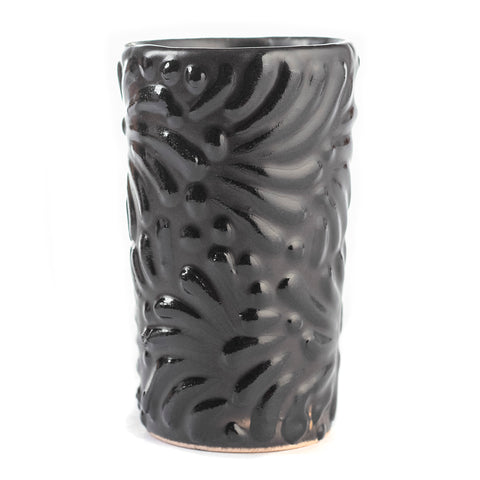 Ceramic Shot Glasses - Set of 4 - 2 Oz (Black Shadow) - MEXTEQUIL