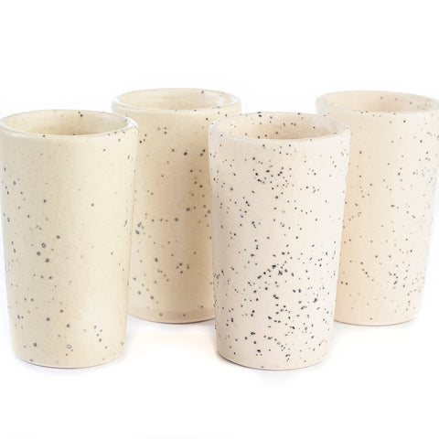 Ceramic Shot Glasses - Set of 4 - 2 Oz (Granite Whisper) - MEXTEQUIL